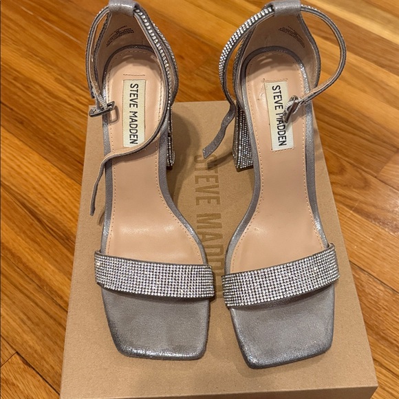 Steve Madden Rhinestone Block Heels - Picture 2 of 8